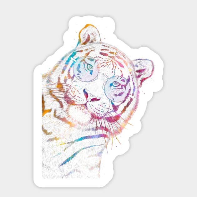 Summer tiger Sticker by kodamorkovkart